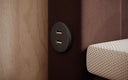 Lit boxspring Minera avec LED, USB et espace de rangement