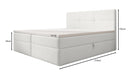 Lit boxspring Eleonora Bouclé avec espace de rangement