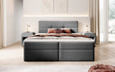 Lit boxspring Eleonora Bouclé avec espace de rangement