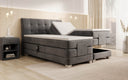 Lit boxspring Amara Velours à réglage électrique