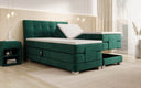 Lit boxspring Amara Velours à réglage électrique
