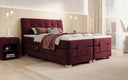 Lit boxspring Amara Velours à réglage électrique