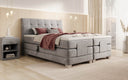 Lit boxspring Amara Velours à réglage électrique