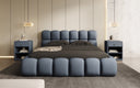 Designer Polsterbett Boston Stoff mit Stauraum