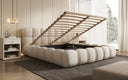 Designer Polsterbett Boston Stoff mit Stauraum