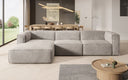 Designer Ecksofa Comfy in Samt