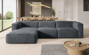 Designer Ecksofa Comfy in Samt