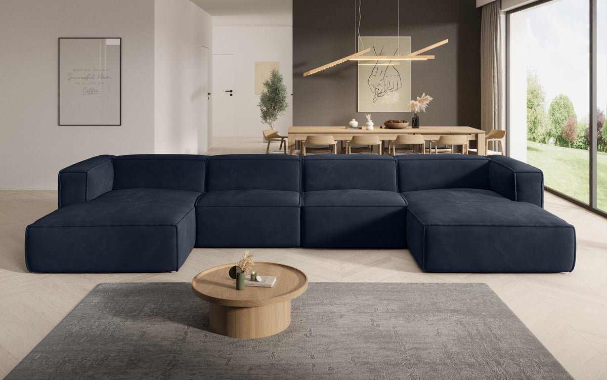 Canapé Designer Comfy U en Velours