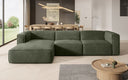 Designer Ecksofa Comfy in Samt