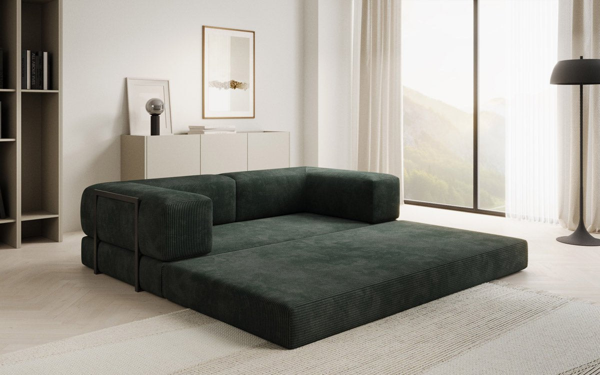 Canapé design Lazy 3 places en Côtelé