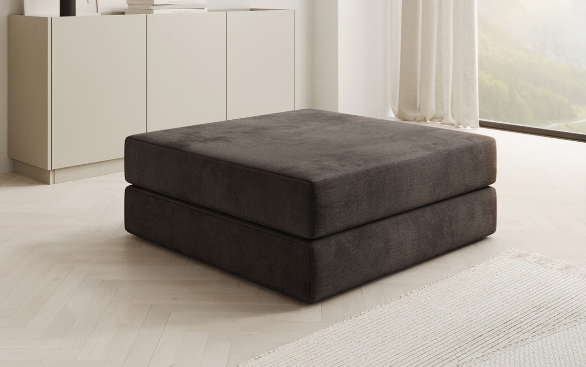 Beistellhocker Lazy en Velours