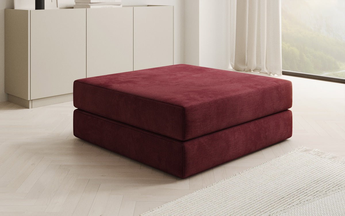 Beistellhocker Lazy en Velours