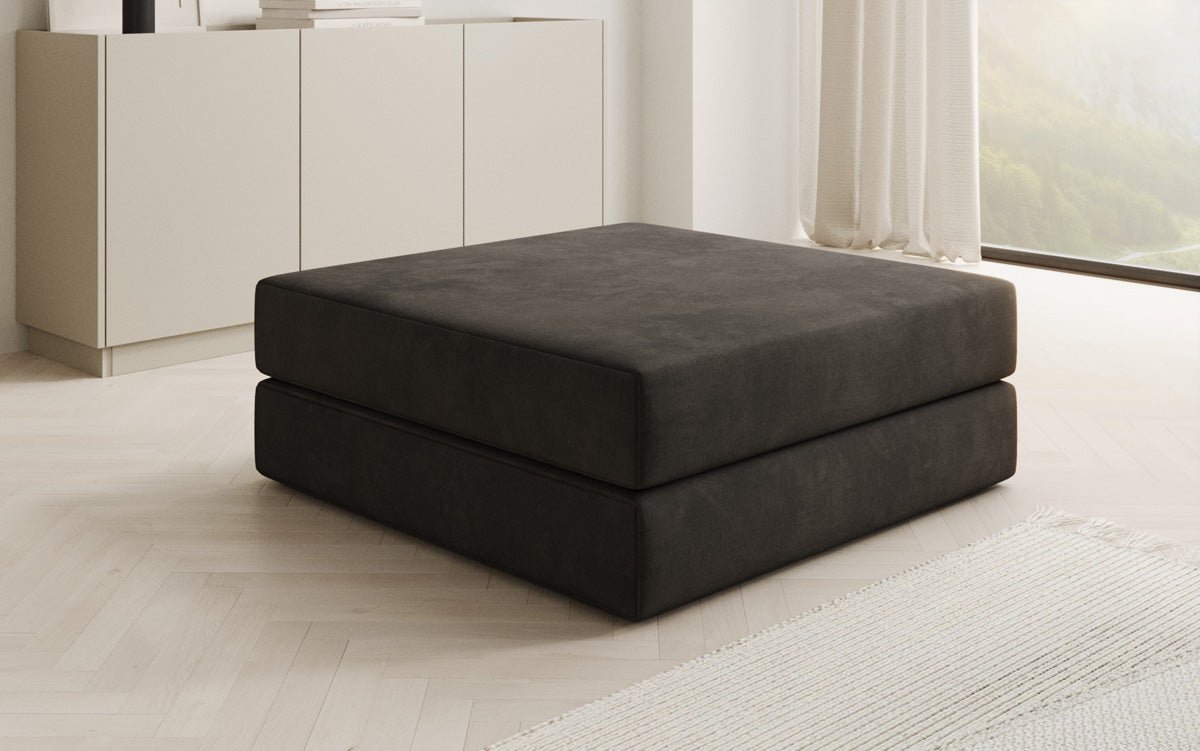 Beistellhocker Lazy en Velours