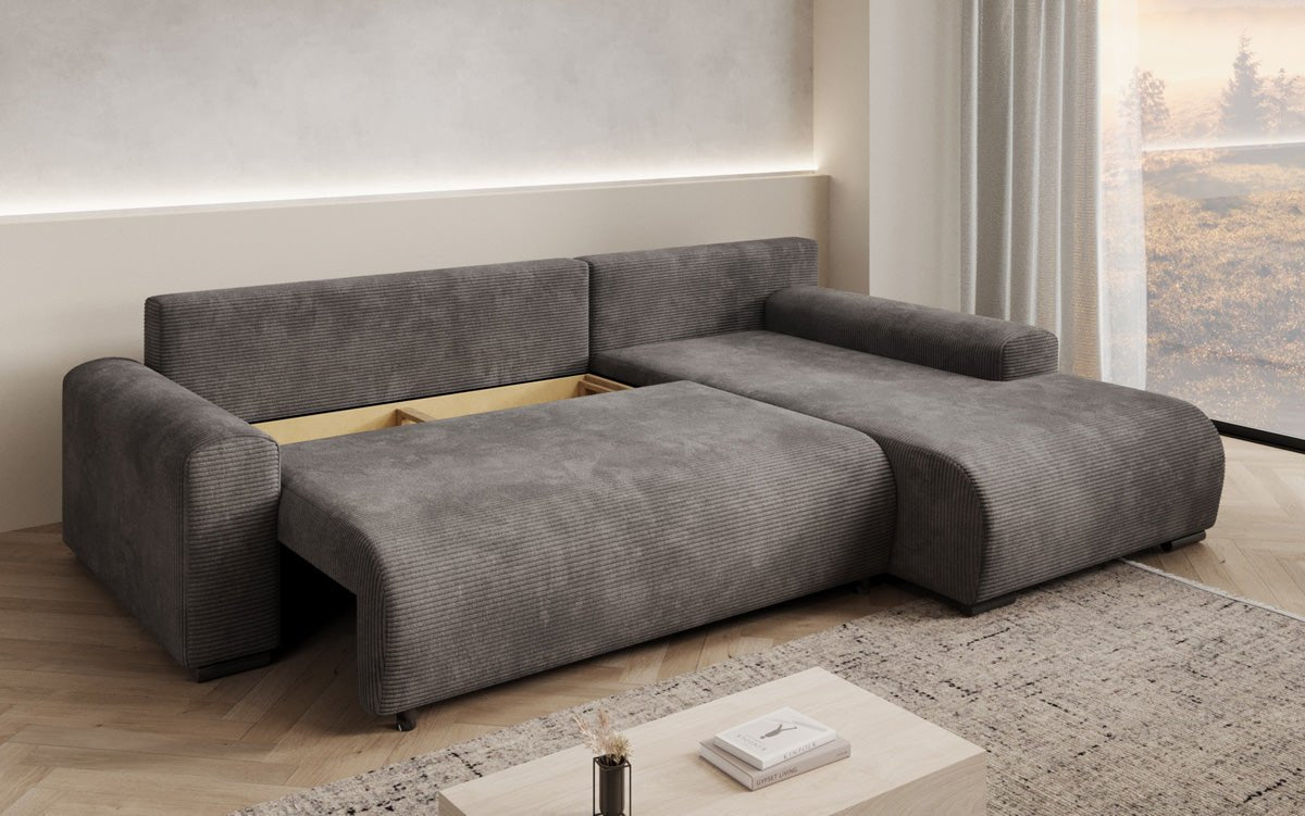 Designer Sofa Hanna mit Schlaffunktion und Stauraum