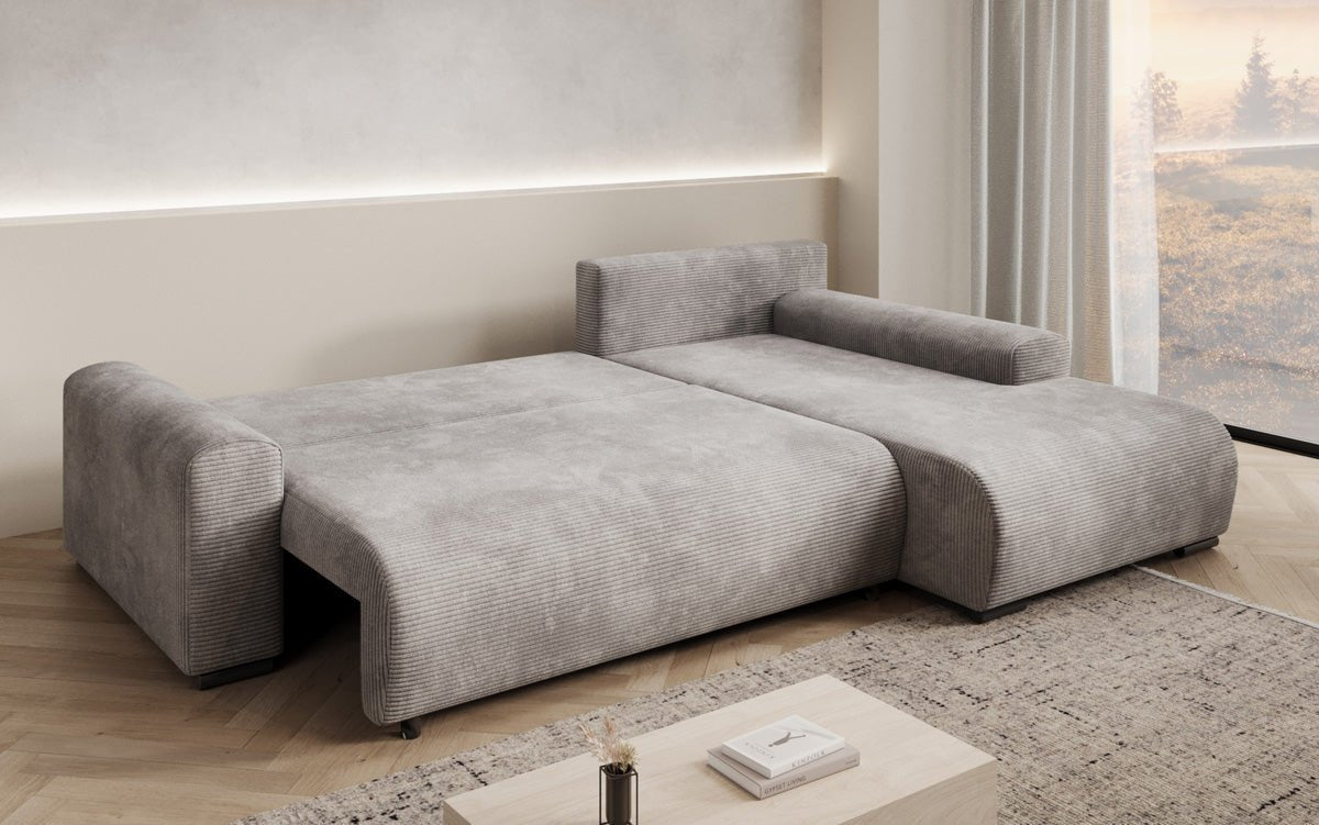 Designer Sofa Hanna mit Schlaffunktion und Stauraum