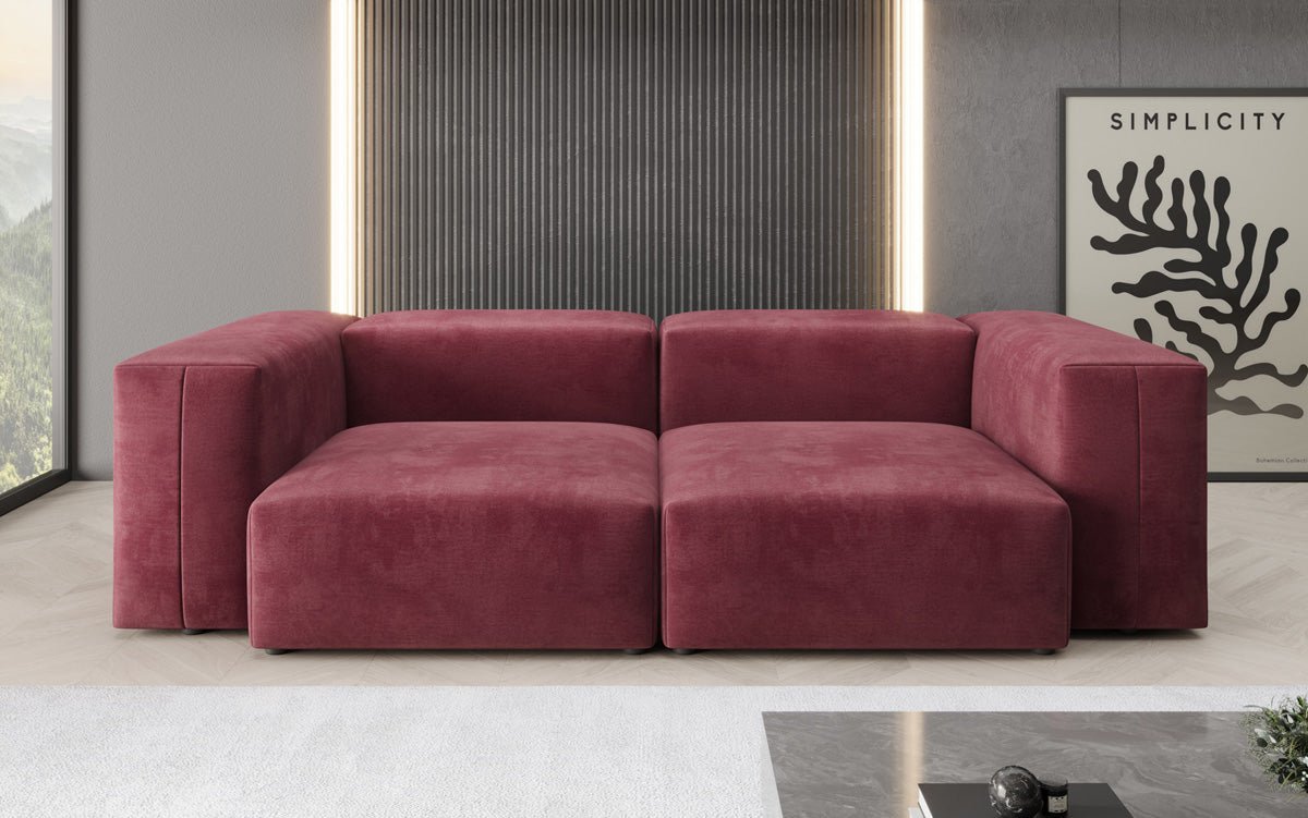 Canapé 2 places Snug en Velours