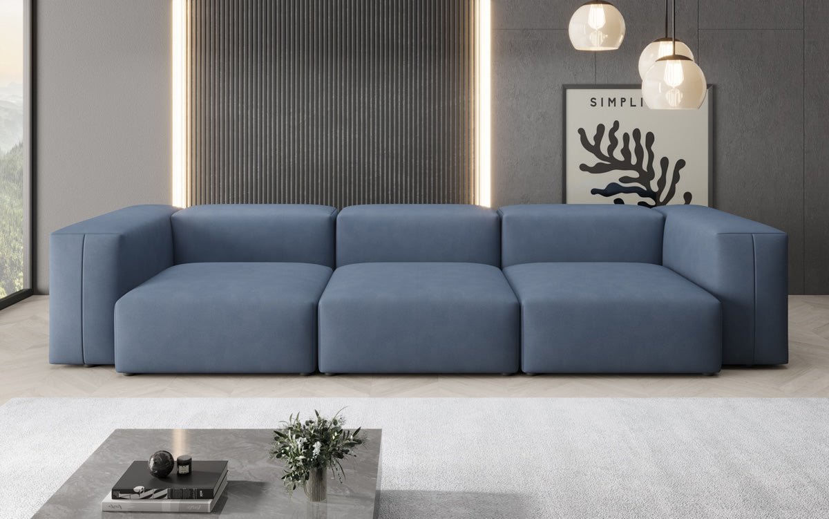 Canapé design 3 places Snug en Tissu