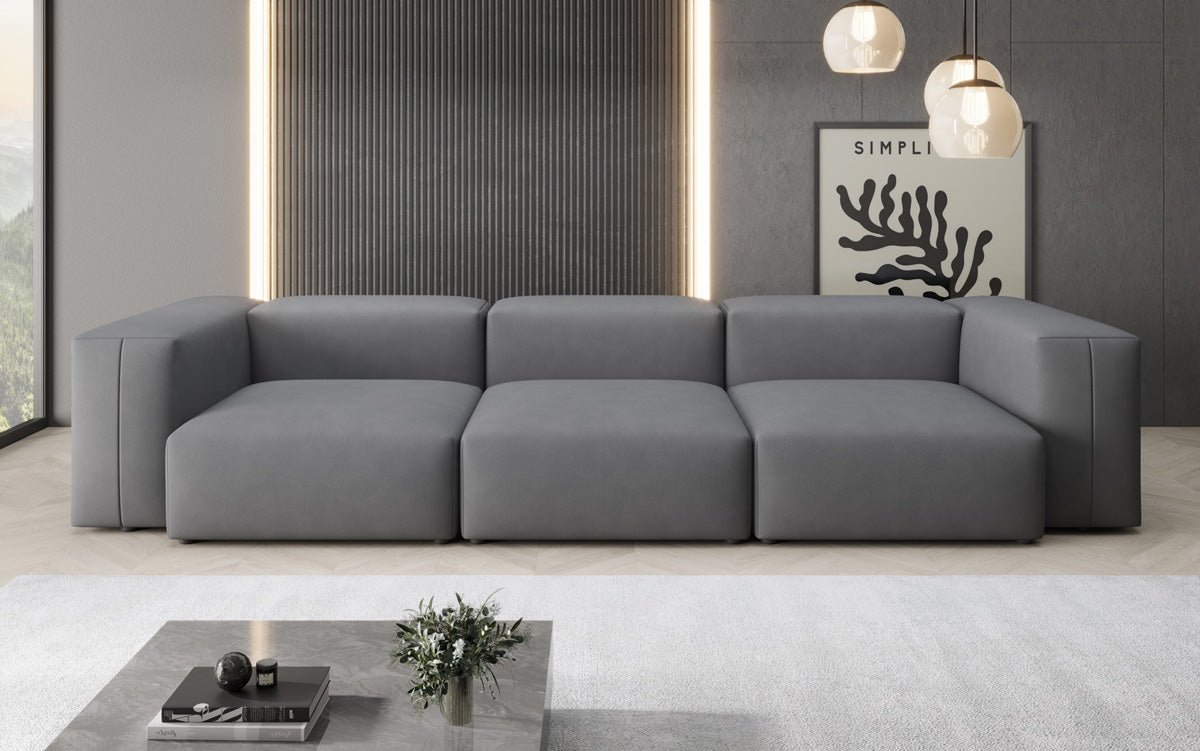 Canapé design 3 places Snug en Tissu