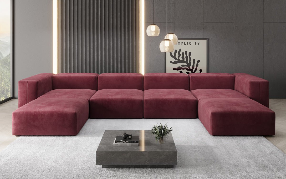 Canapé Designer U Snug en Velours