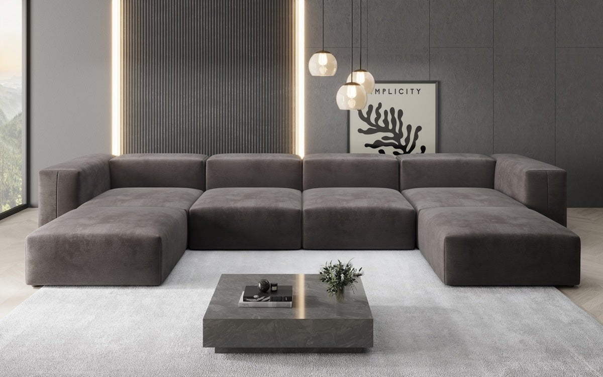Canapé Designer U Snug en Velours