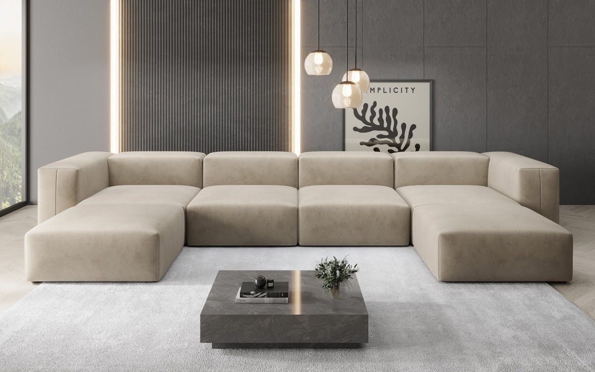 Canapé Designer U Snug en Velours