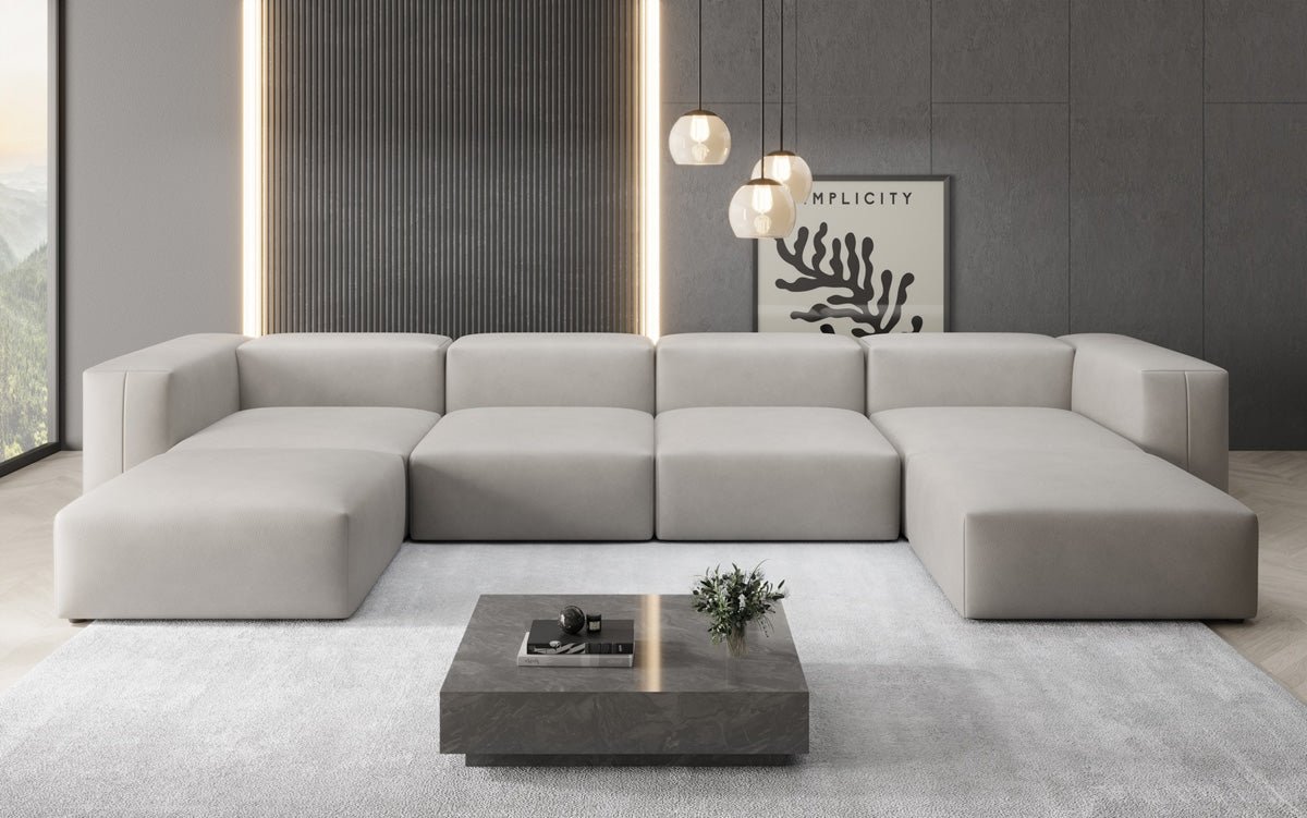 Canapé Designer U Snug en cuir véritable