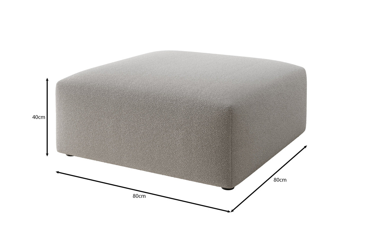 Tabouret d'appoint 80 cm Snug en Bouclé
