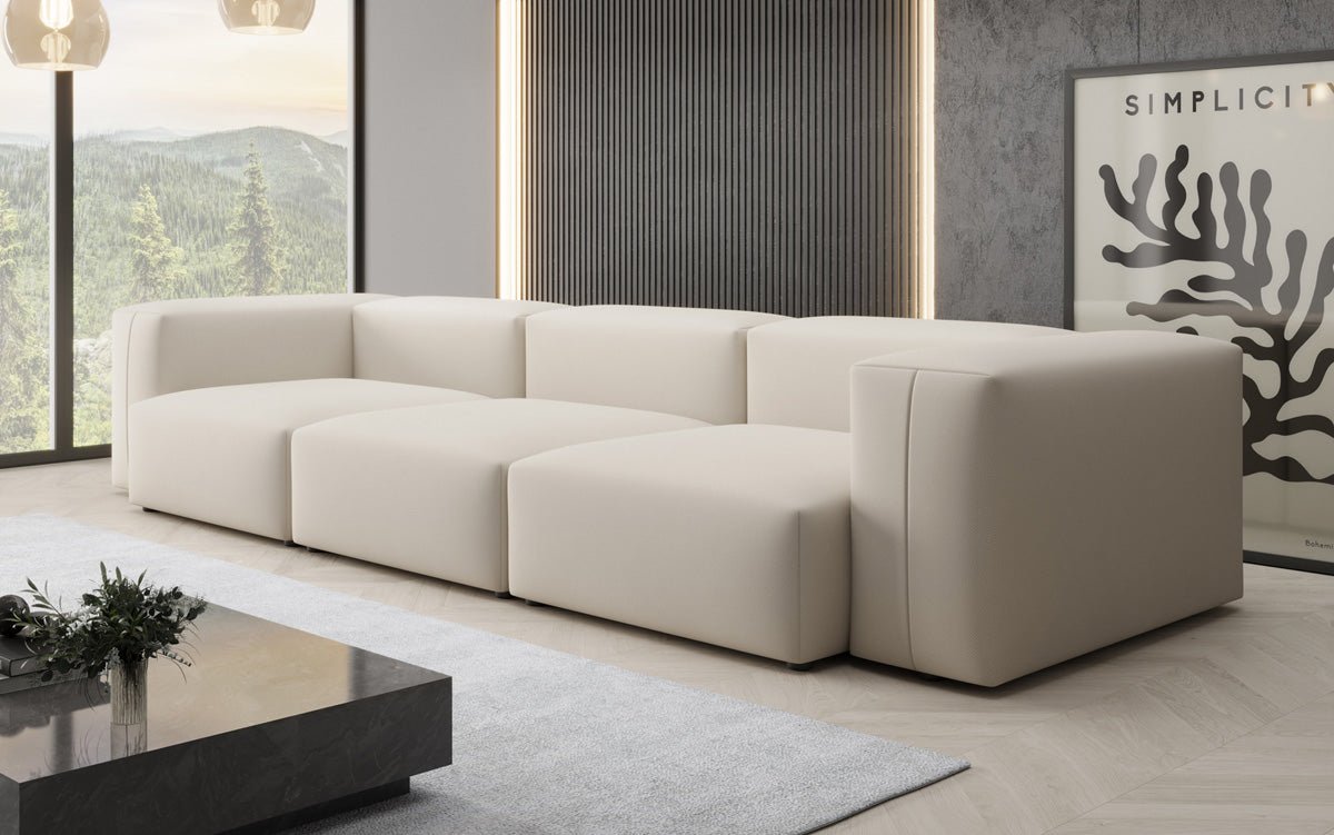 Canapé design 3 places Snug en Tissu