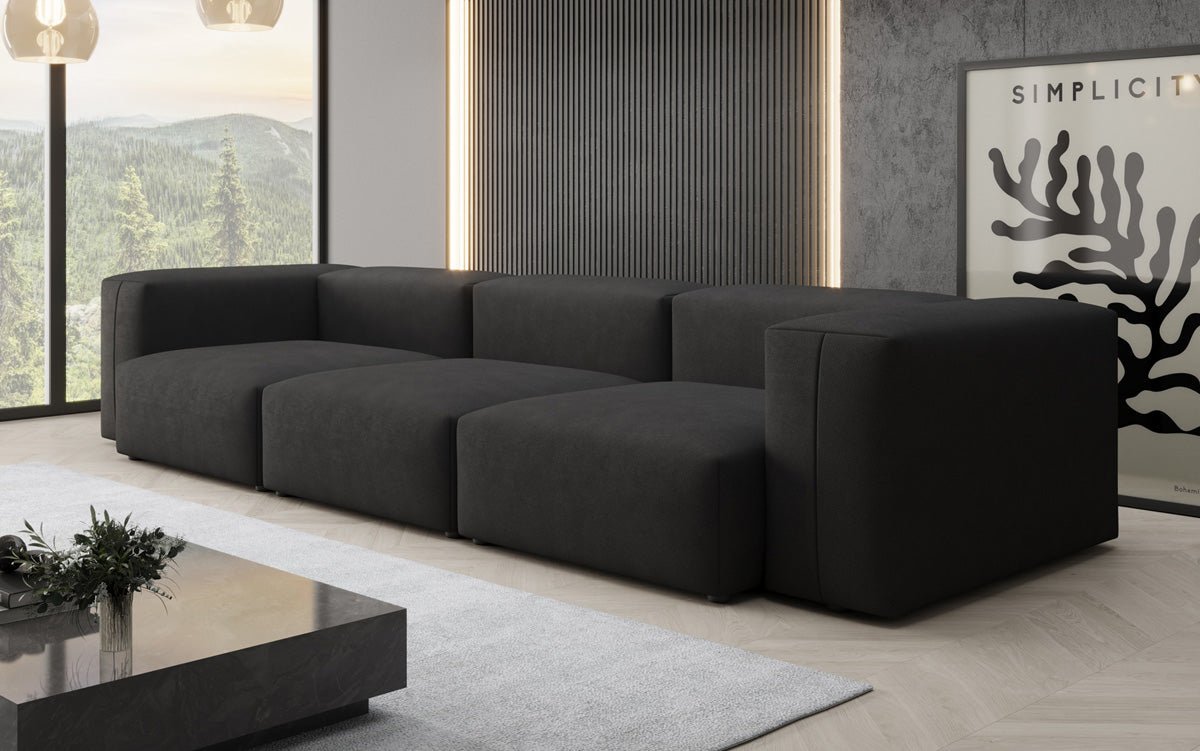 Canapé design 3 places Snug en Tissu