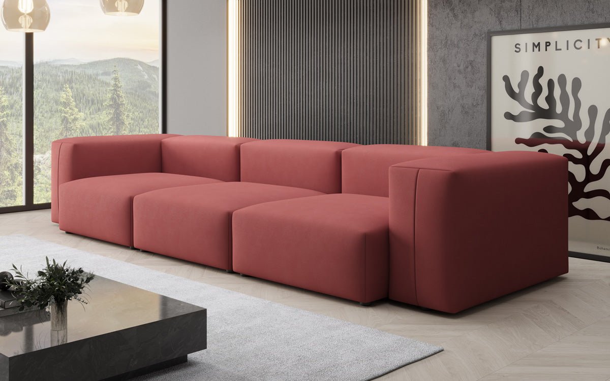 Canapé design 3 places Snug en Tissu