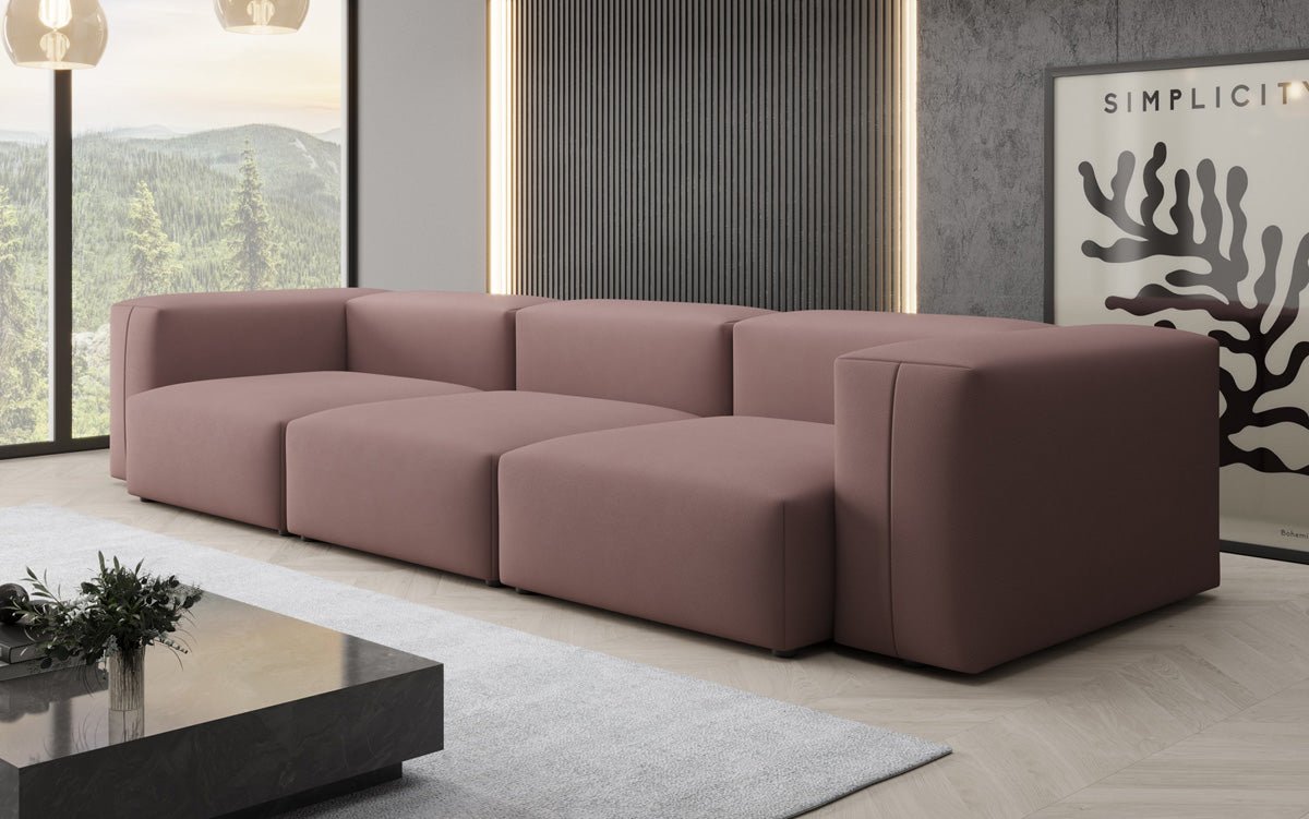 Canapé design 3 places Snug en Tissu