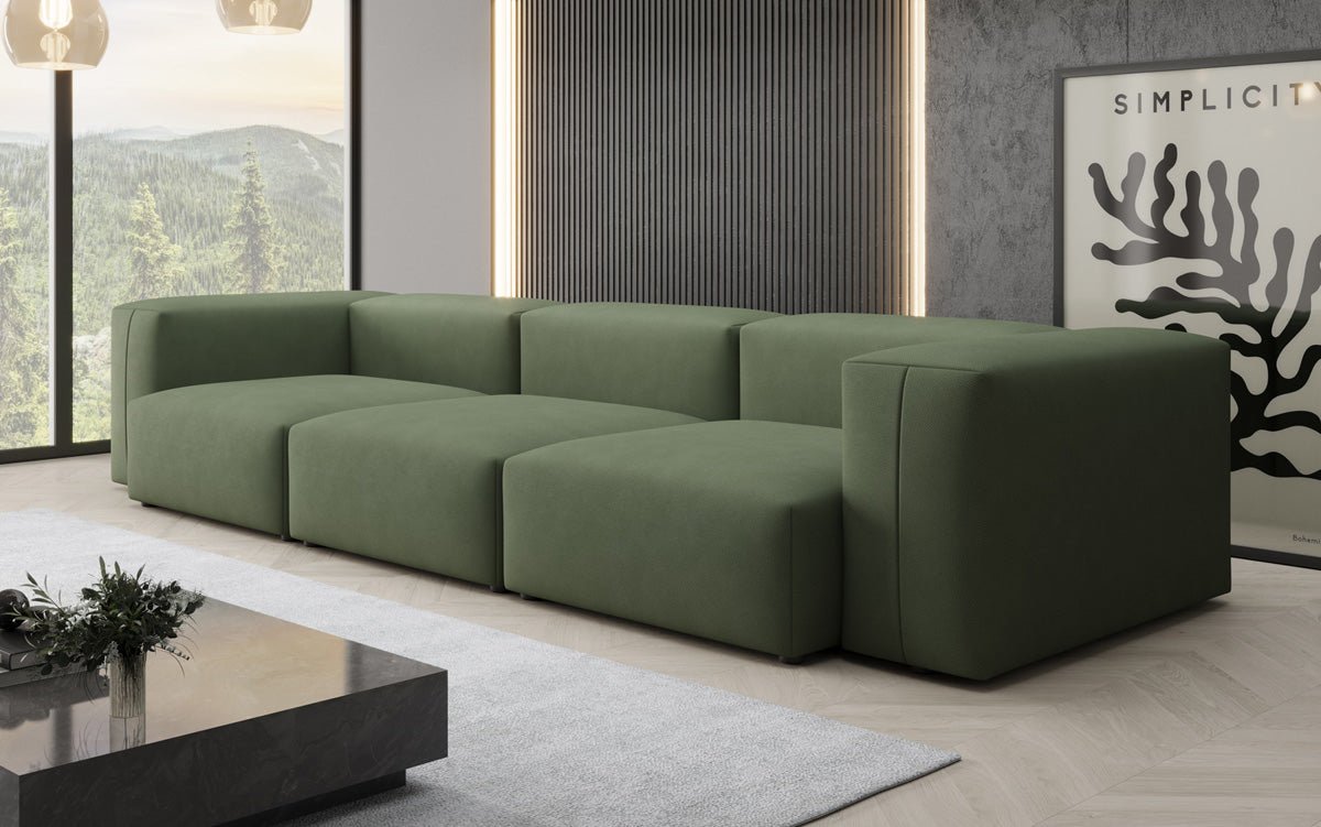 Canapé design 3 places Snug en Tissu