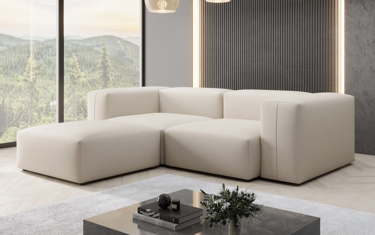 Canapé d'angle Designer L Snug Mini en Tissu