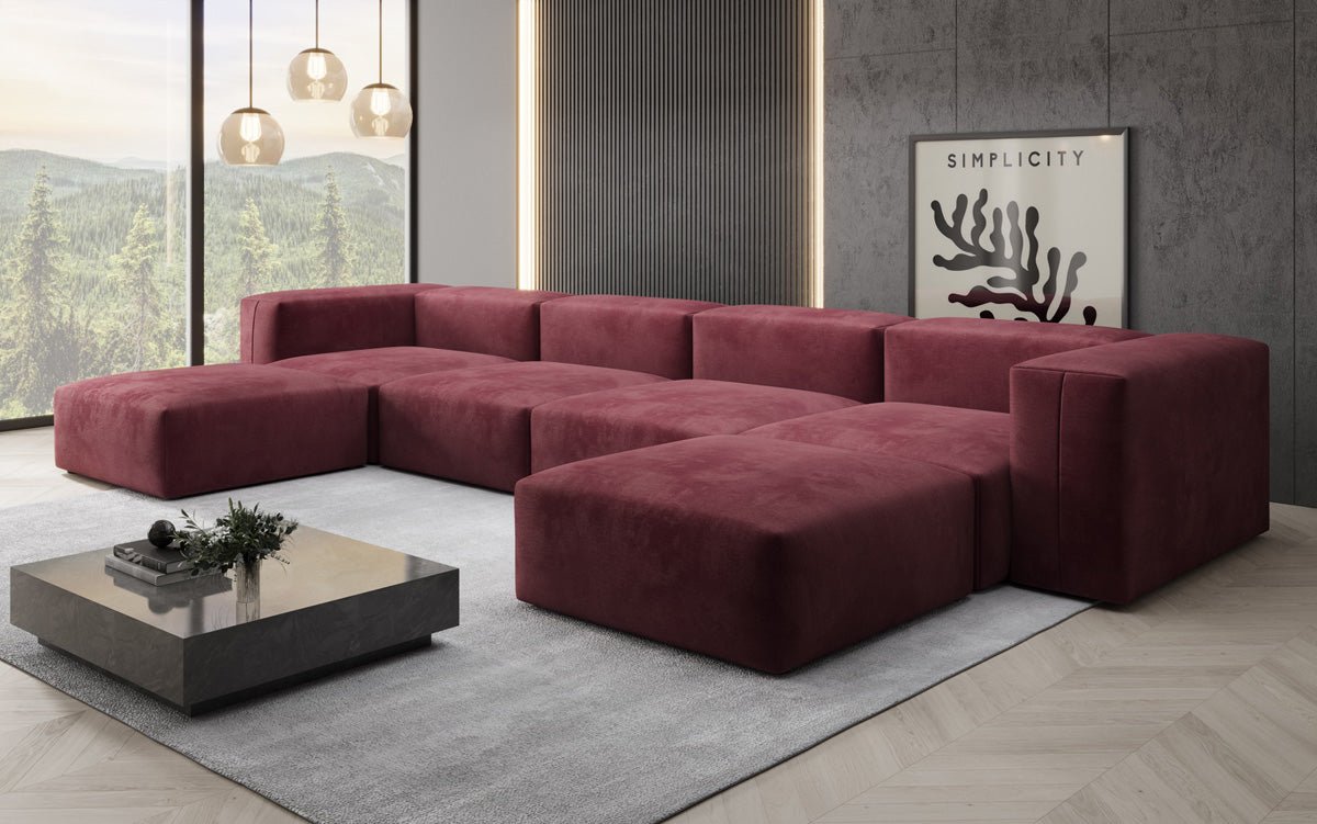 Canapé Designer U Snug en Velours