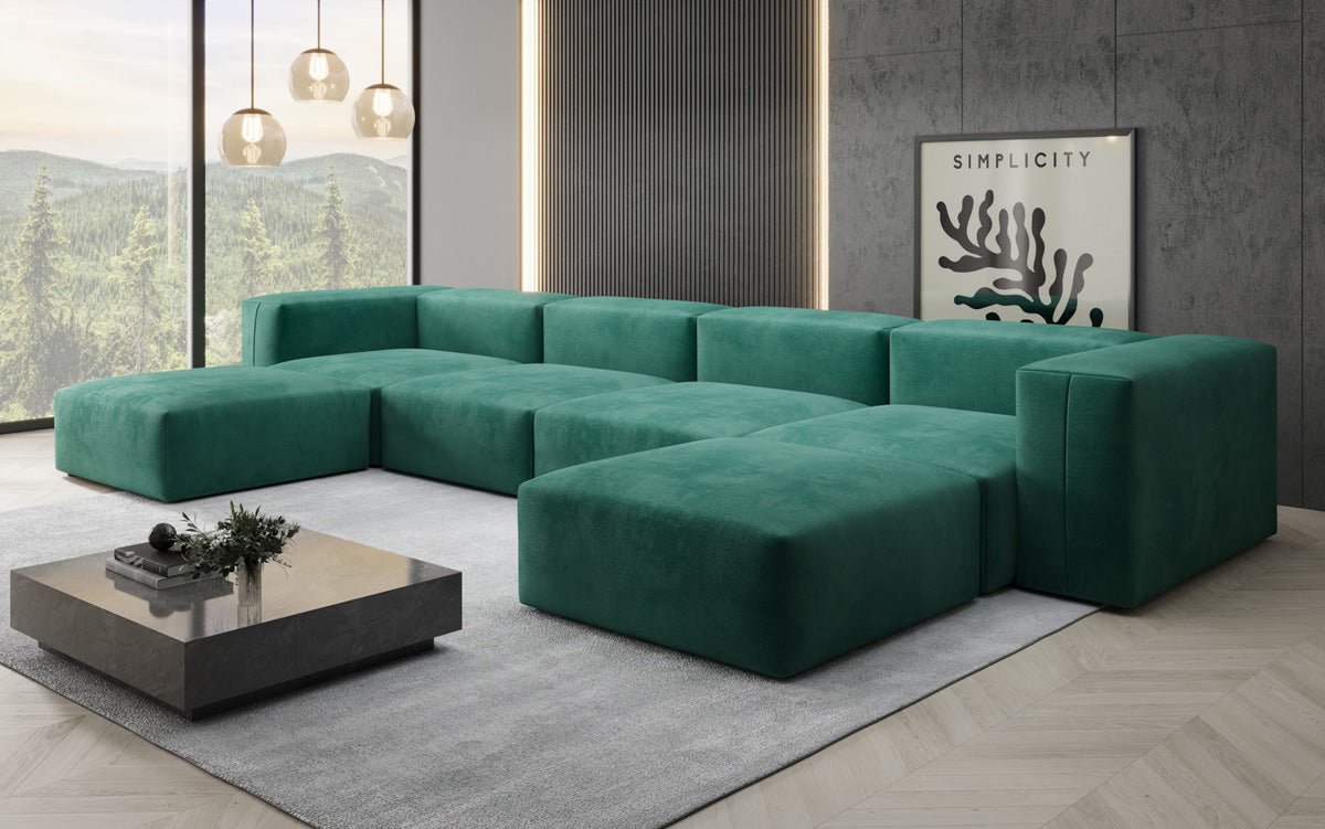 Canapé Designer U Snug en Velours