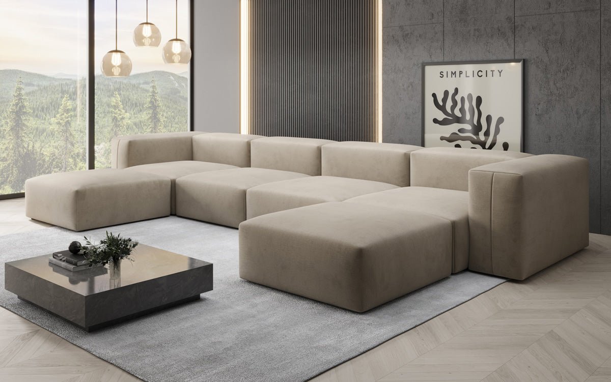 Canapé Designer U Snug en Velours