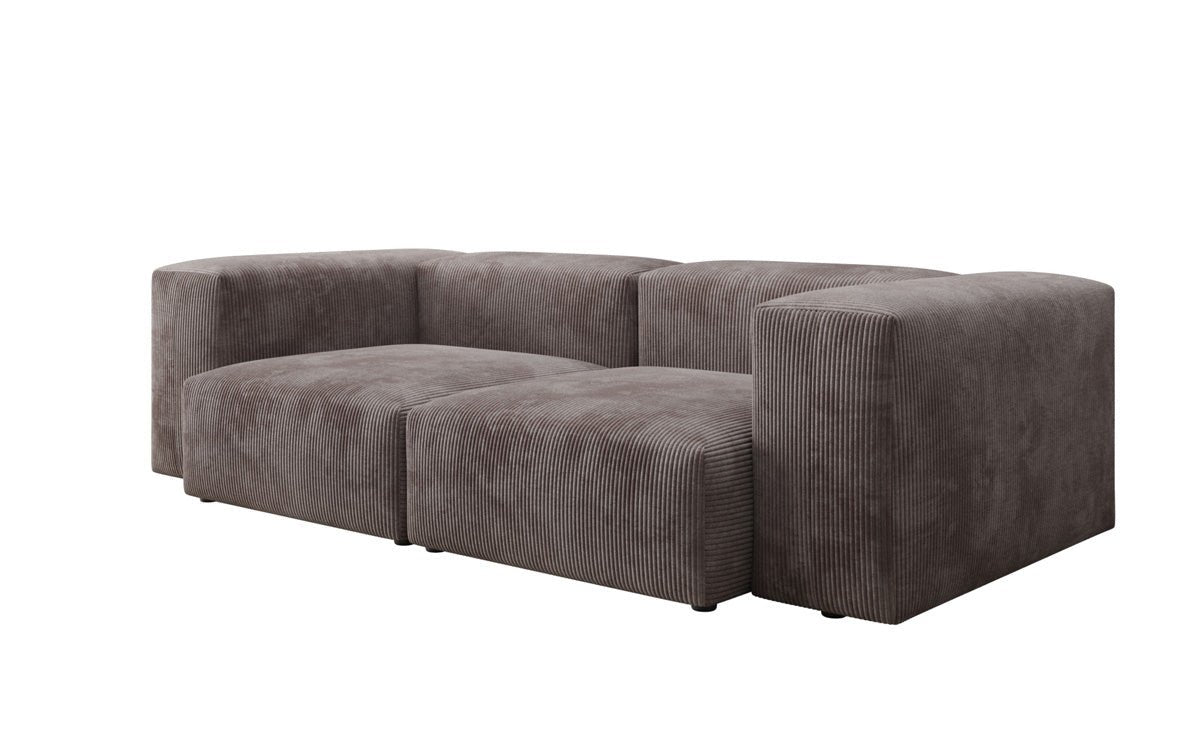 Designer 2-seater Snug sofa in corduroy