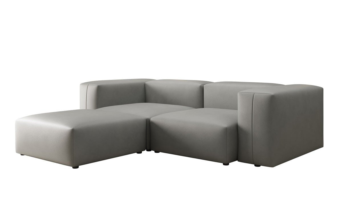 Canapé d'angle Designer L Snug Mini en cuir véritable