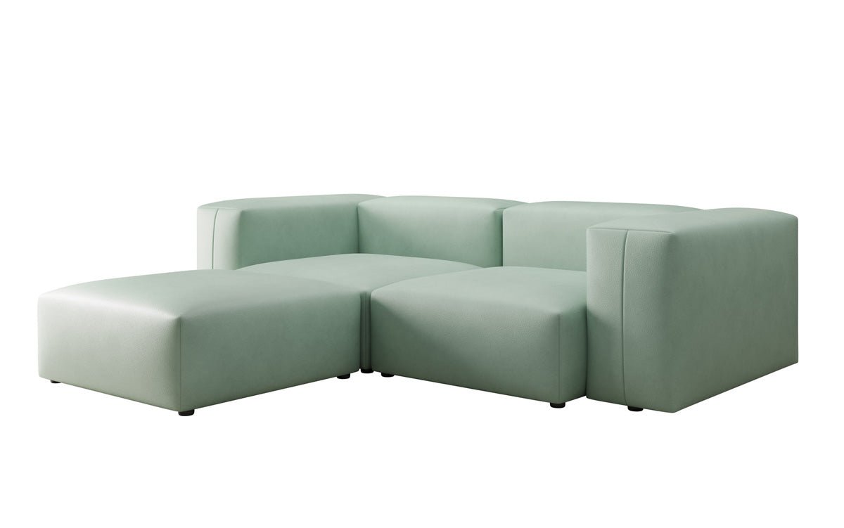 Canapé d'angle Designer L Snug Mini en cuir véritable