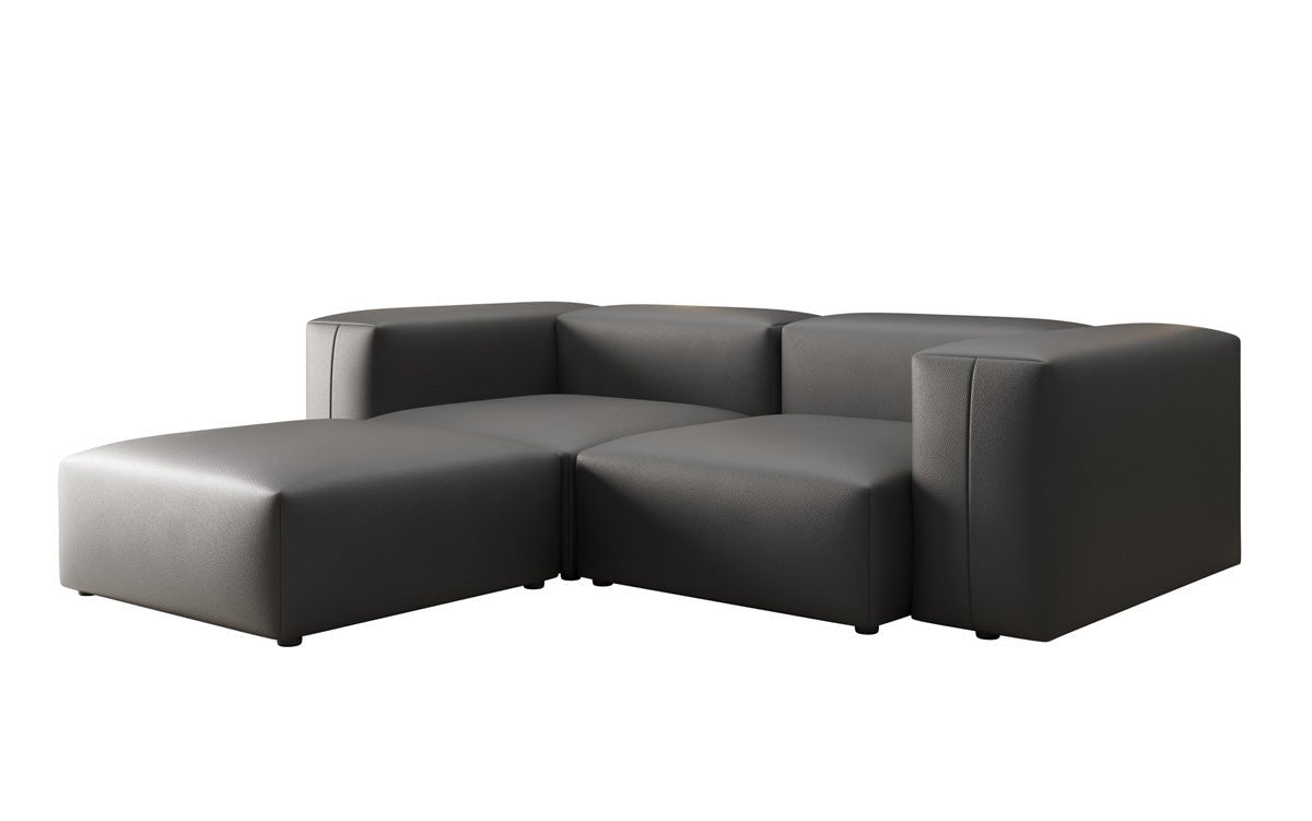 Canapé d'angle Designer L Snug Mini en cuir véritable