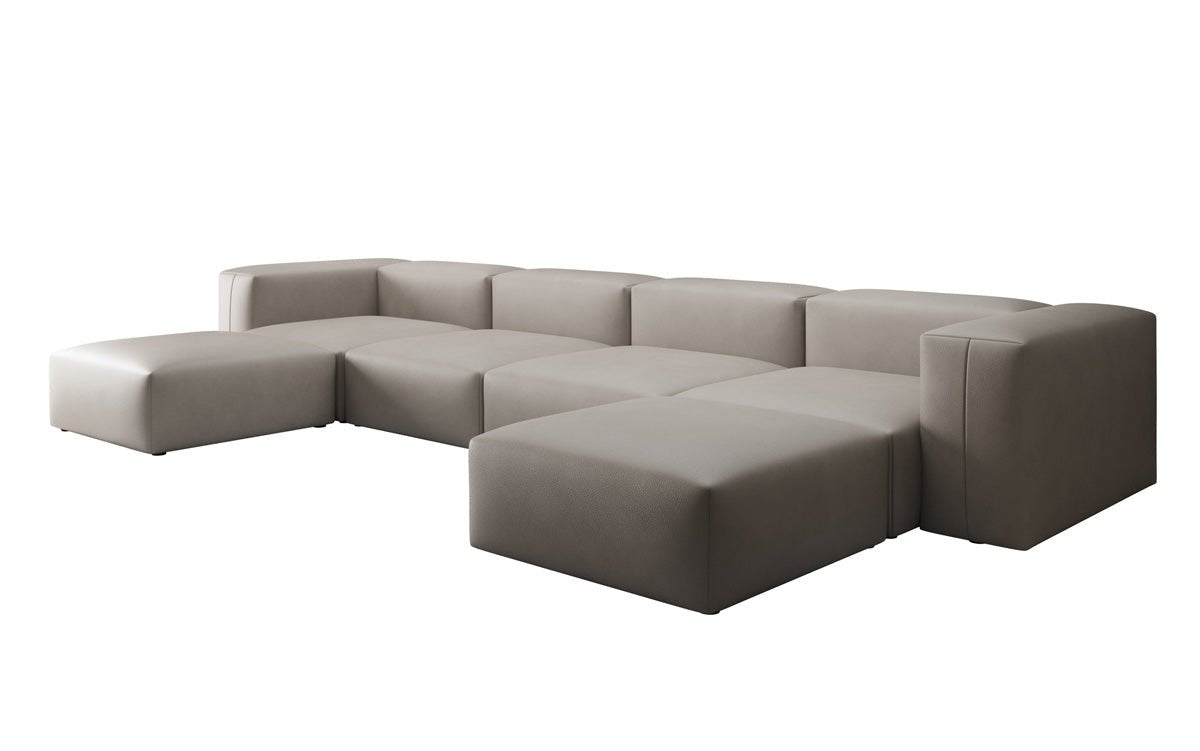 Canapé Designer U Snug en cuir véritable