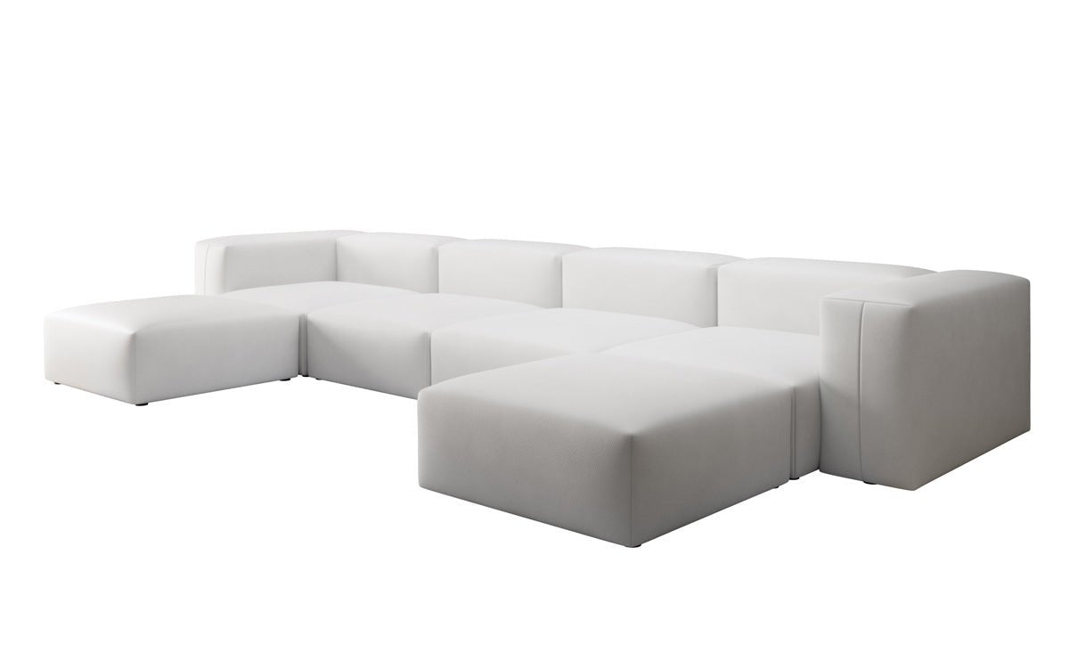 Canapé Designer U Snug en cuir véritable