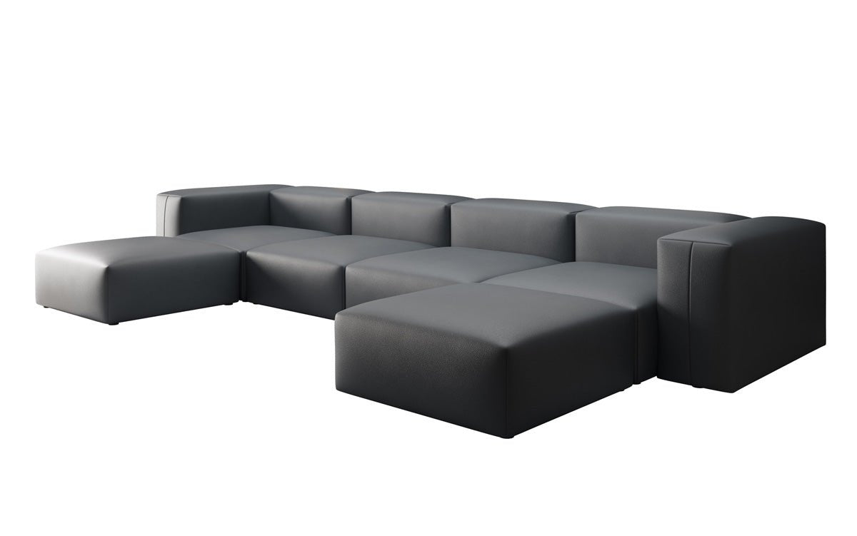 Canapé Designer U Snug en cuir véritable