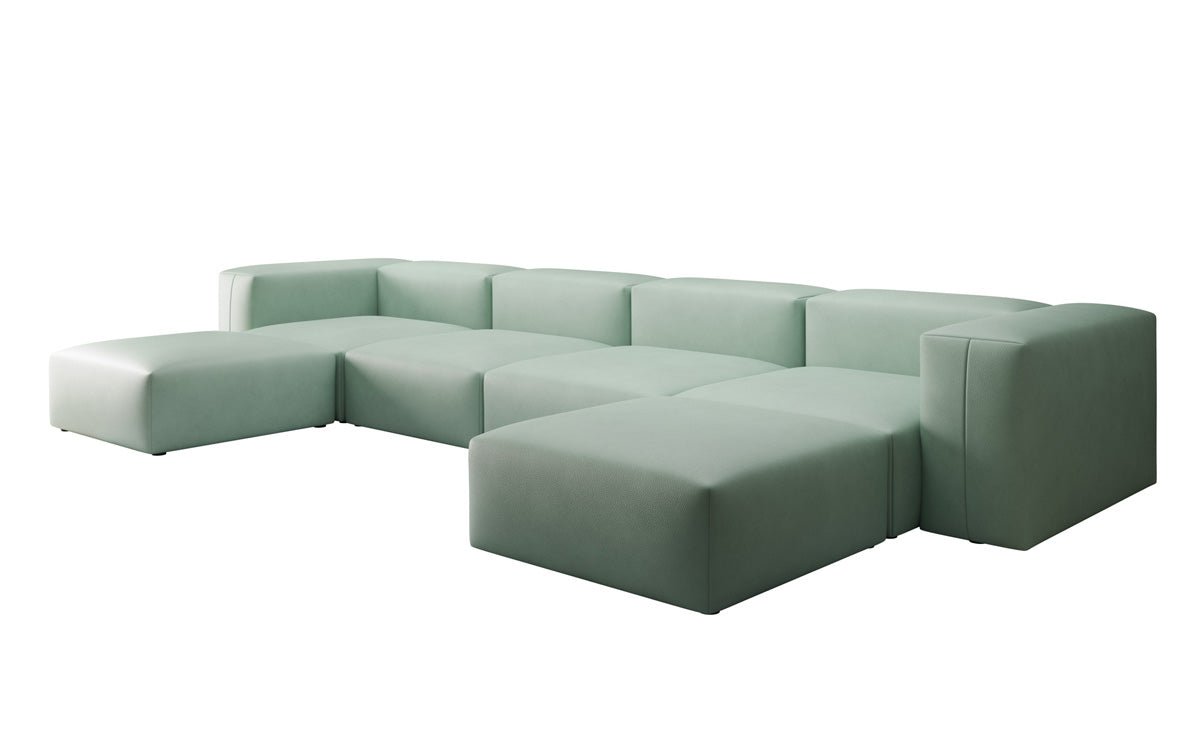 Canapé Designer U Snug en cuir véritable
