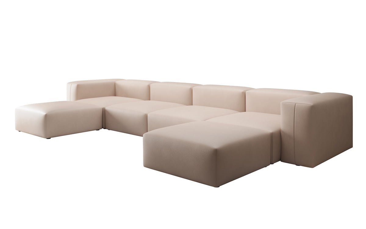 Canapé Designer U Snug en cuir véritable