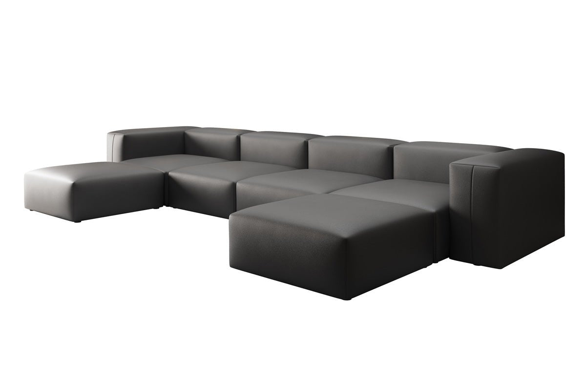 Canapé Designer U Snug en cuir véritable