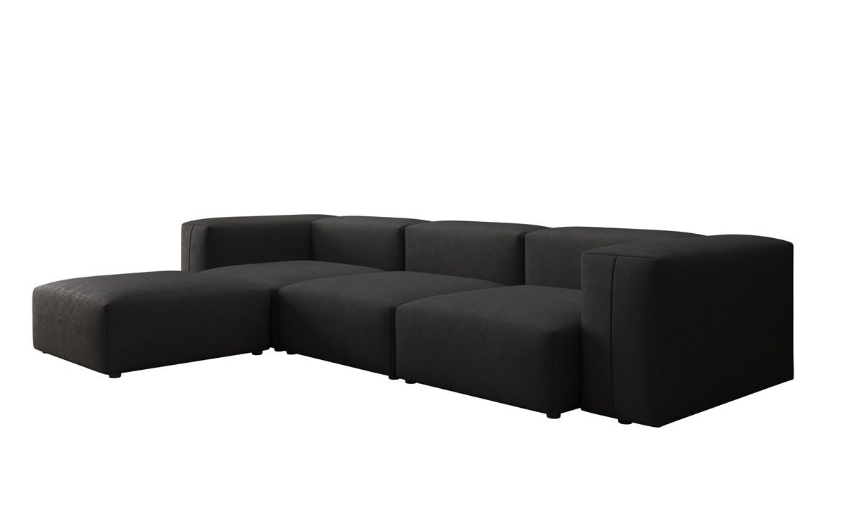 Canapé d'angle L Designer Snug en Tissu