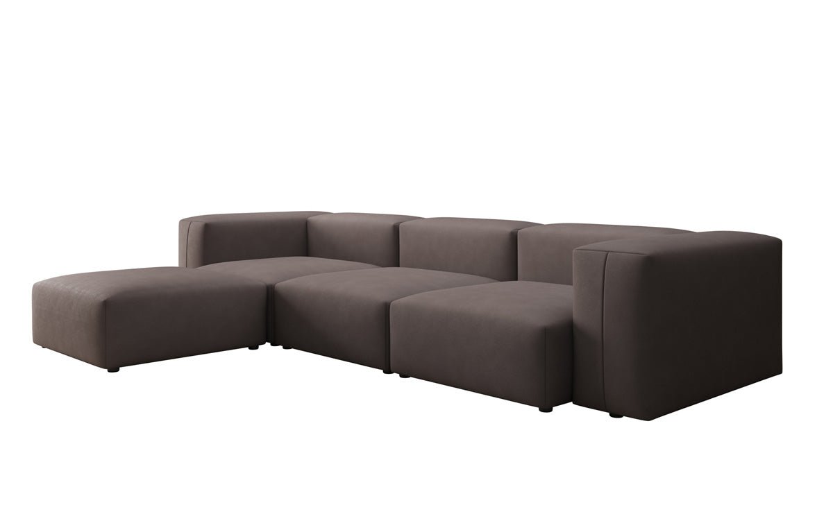 Canapé d'angle L Designer Snug en Tissu