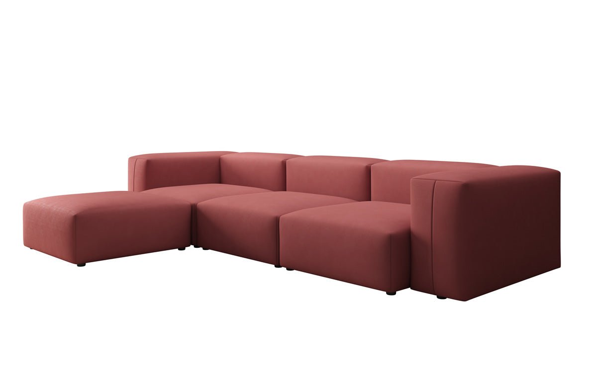 Canapé d'angle L Designer Snug en Tissu