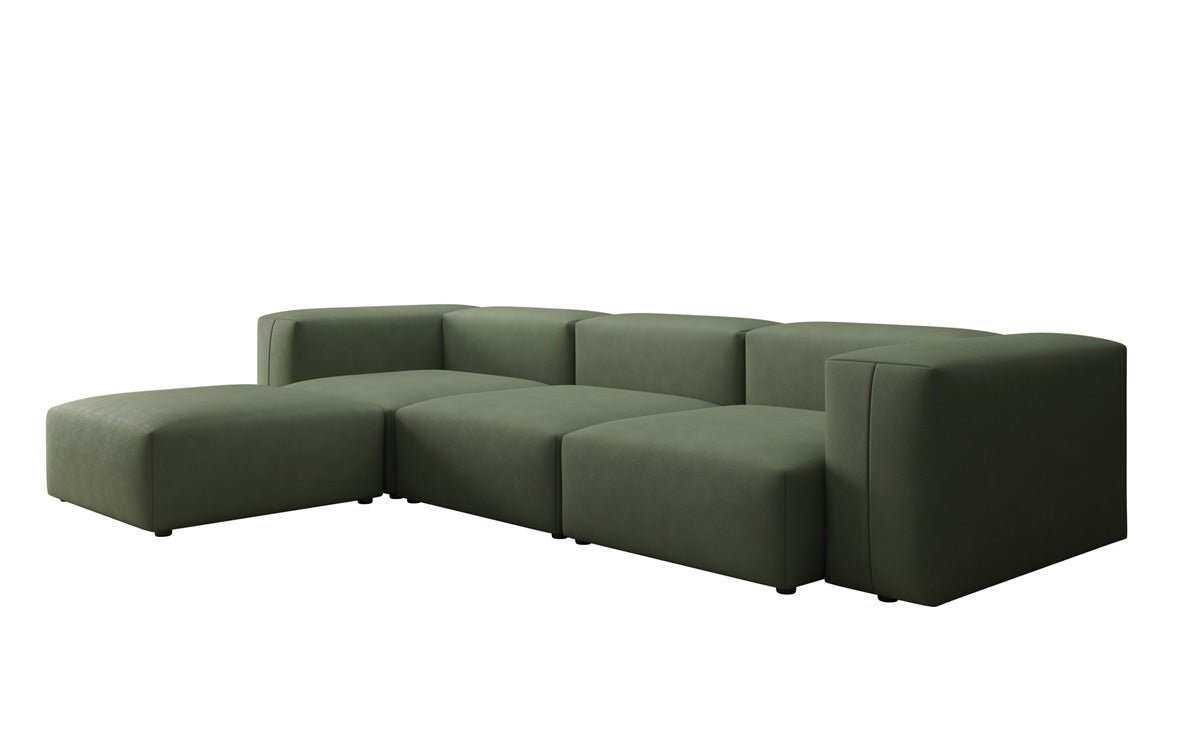 Canapé d'angle L Designer Snug en Tissu